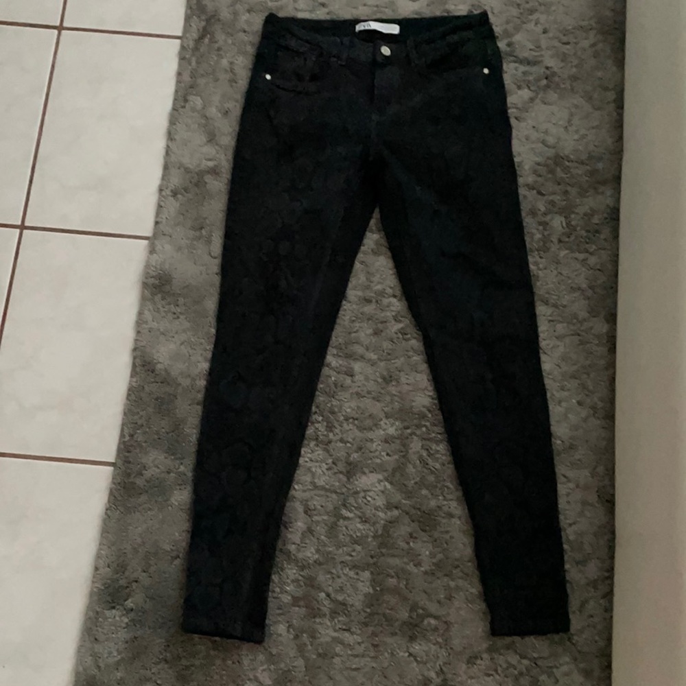 Zara Snake Print Jeans